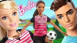 Rodzinka Barbie ⚽ Ken Piłkarz 🥅 Barbie Fan 📣 film z lalką Barbie
