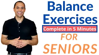 Balance Exercises for Seniors - Fall Prevention - Complete in 5 Minutes