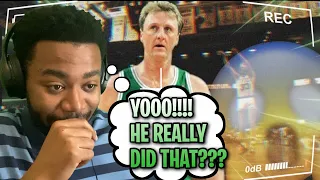 JUST AMAZING!!! THIS MAN HAS GAINED ALL OF MY RESPECT FR!!! Larry Bird Greatest Moments Reaction