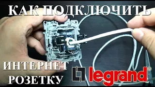 Компьютерная розетка Legrand подключение интернет розетки RJ45 Valena, Mosaic, Celiane, Etika