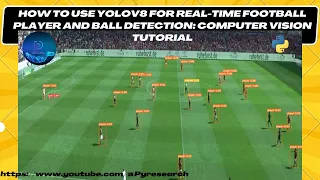 Real-Time Football Player and Ball Detection using YOLOv8 - Computer Vision Tutorial