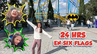 24 HORAS EN SIX FLAGS/ ME SUBÍ AL SUPERMAN !!