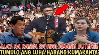 NAPAIYAK NALANG? ISANG SIKAT NA SINGER NAG ALAY NG KANTA SA MAG AMANG DUTERTE!