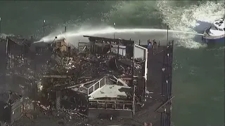 Oceanside Pier fire under control, but still smoldering