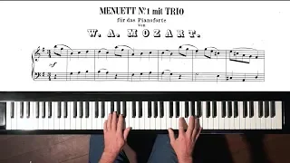 Mozart Menuet No.1 K.1 (TAKE 1) 1st Composition 5 YEARS OLD