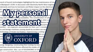 MY PERSONAL STATEMENT EXPLAINED - Oxford Engineering Student