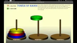 Tower of Hanoi - 4 Disks