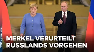 ANGELA MERKEL zu UKRAINE: PUTIN unbedingt EINHALT gebieten