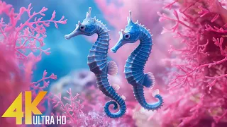 Aquarium 4K VIDEO (ULTRA HD) - Beautiful Coral Reef Fish - Sleep Relaxing Meditation Music