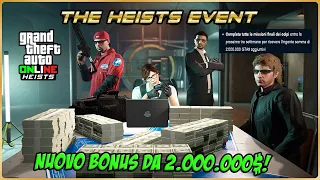 NUOVO BONUS DA 2.000.000$ PER CHI COMPLETA TUTTE LE RAPINE FINALI DI GTA 5 ONLINE! (GTA 5 ITA SOLDI)