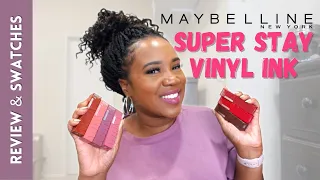 More Shades! Maybelline Superstay Vinyl Ink Review + Swatches on Dark Skin | Candice B.