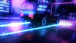 Synthwave Neon City Drive Animation