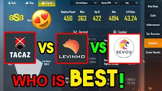 LEVINHO VS SEVOU VS TACAZ || WHO IS BEST PLAYER?