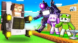 I Hired TRI TITAN to DEFEND My House in Minecraft!