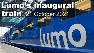 London to Edinburgh by Lumo:  Inaugural train