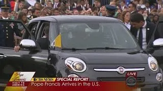 Pope Rides Off In Fiat