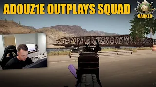 ADOUZ1E outplays SQUAD with His Mechanical in PUBG ranked