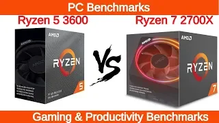 AMD Ryzen 5 3600 vs Ryzen 7 2700X Benchmarks
