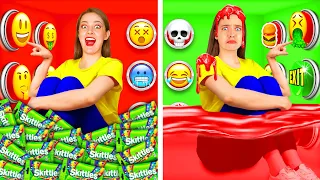 1000 Mystery Buttons Challenge Only 1 Lets You Escape | Fantastic Food Hacks by RaPaPa Challenge