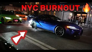 BMW DRIVERS TAKE OVER NYC!! *BURNOUT IN TIMES SQUARE*