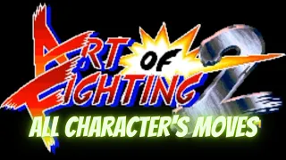 Art of Fighting 2 - All character's moves (Arcade) without TAS