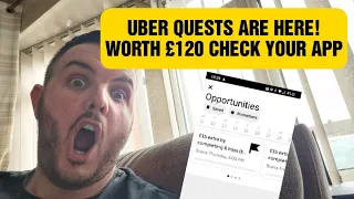 New Uber quest / promotions worth £120, starting tonight. Check your app guys