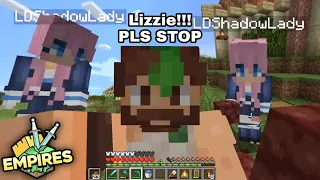 Lizzie messing with Joel