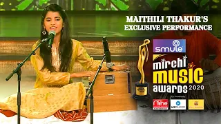 Maithili Thakur's exclusive performance at Smule Mirchi Music Awards 2020 I Uncut Version