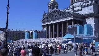 Санкт-Петербург. Хор 5000 человек  День и гимн города май 2014