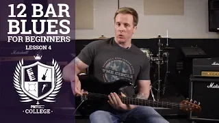 Easy 12 Bar Blues For Total Beginners - Lesson 4 | PMT College