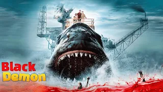 The Black Demon (2023) Film Explained in Hindi/Urdu | Black Megalodon Shark Story Summarized हिन्दी