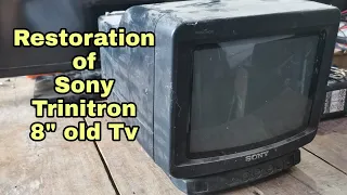 Restoration of Sony Trinitron 8" Old Tv