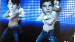 Robert Pattinson, Taylor Lautner and the jonas brothers strip tease