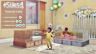 🧸Toddler's bed Ideas • Functional ✅ Download 📩 | No CC • Base Game | The SIMS 4