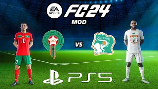 FC 24 MAROC - CÔTE D'IVOIRE | PS5 MOD Ultimate Difficulty Career Mode HDR Next Gen