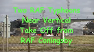 RAF Typhoons - Near Vertical Take Off - RAF Coningsby - 13 Sep 2021