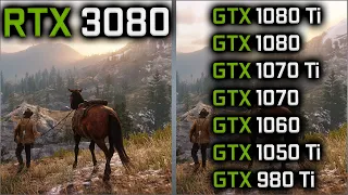 3080 vs 1080 Ti vs 1080 vs 1070 Ti vs 1070 vs 1060 vs 1050 Ti vs 980 Ti