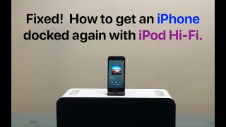 How to get an iPhone docked and working again with the iPod Hi-Fi.