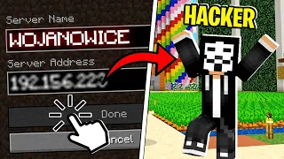 WSZEDŁEM na WOJANOWICE jako HACKER w Minecraft? (niemożliwe)