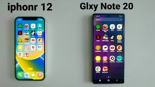 Samsung Note 20 VS iphone 12 in 2023 || Speed Test