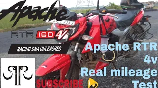 Apache RTR 4v real mileage test on YouTube |2018