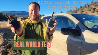 The Best Walkie Talkie Real World Testing Rocky Talkie 5 Watt GMRS vs. Mountain Radio