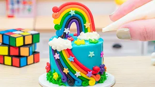 Satisfying Miniature Rainbow Cake Decorating - ASMR Cooking | 1000+ Miniature Ideas by Sweet Cakes