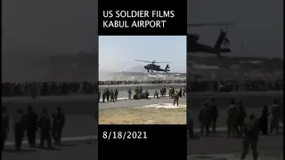 Soldier's Kabul Airport Video form MRAP Turret