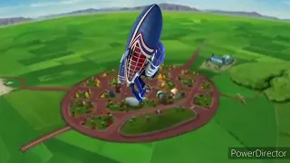 Sportacus Airship Drop Out In Lazy Town And Everyone Die (Meme)