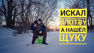 Искал ПЛОТВУ, а нашёл ЩУКУ !!! Ловля на БЕЗМОТЫЛКУ  и БАЛАНСИРЫ !!!  Рыбалка в мороз !!!