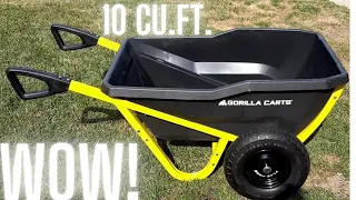 New Gorilla Carts 10 cu. ft. Evolution Yard Cart GCR-10 First Impressions