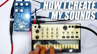 KORG Volca Keys // How I Create My Sounds [+ Alabs Cetus Reverb] // Tutorial NO TALK/ONLY MUSIC