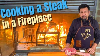 How to Cook a Perfect Steak in Your Fireplace | Şöminede Tomahawk Steak Nasıl Pişirilir?