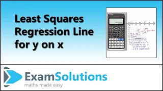 Regression for y on x on a Casio Classwiz calculator | ExamSolutions maths videos